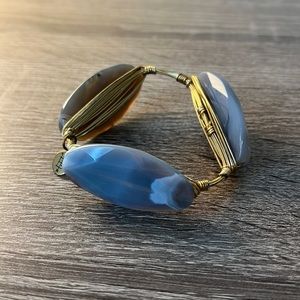 Bourbon and Boweties Gray Agate Bangle